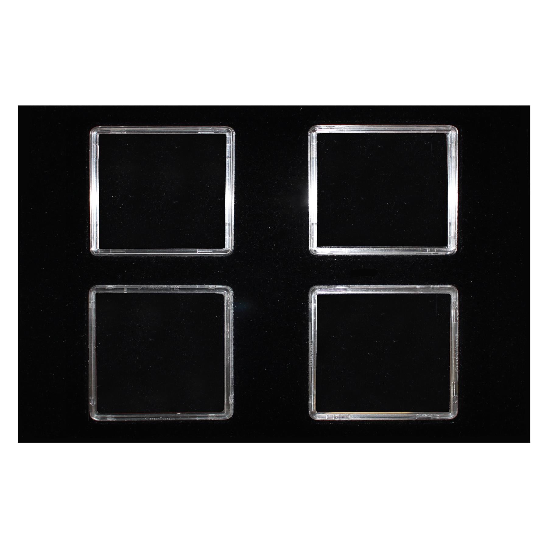 M-BOX Coin Box | Box for Presenting Coins in Square Capsules | 4 Sizes - XS to L | 12 Compartment Variations - 1 to 20