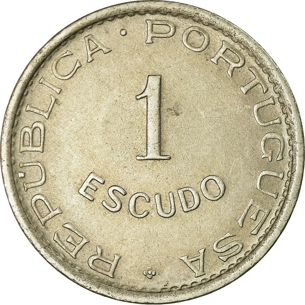 Mozambique 1 Escudo Coin | Military Order Of Christ | KM77 | 1950 - 1951