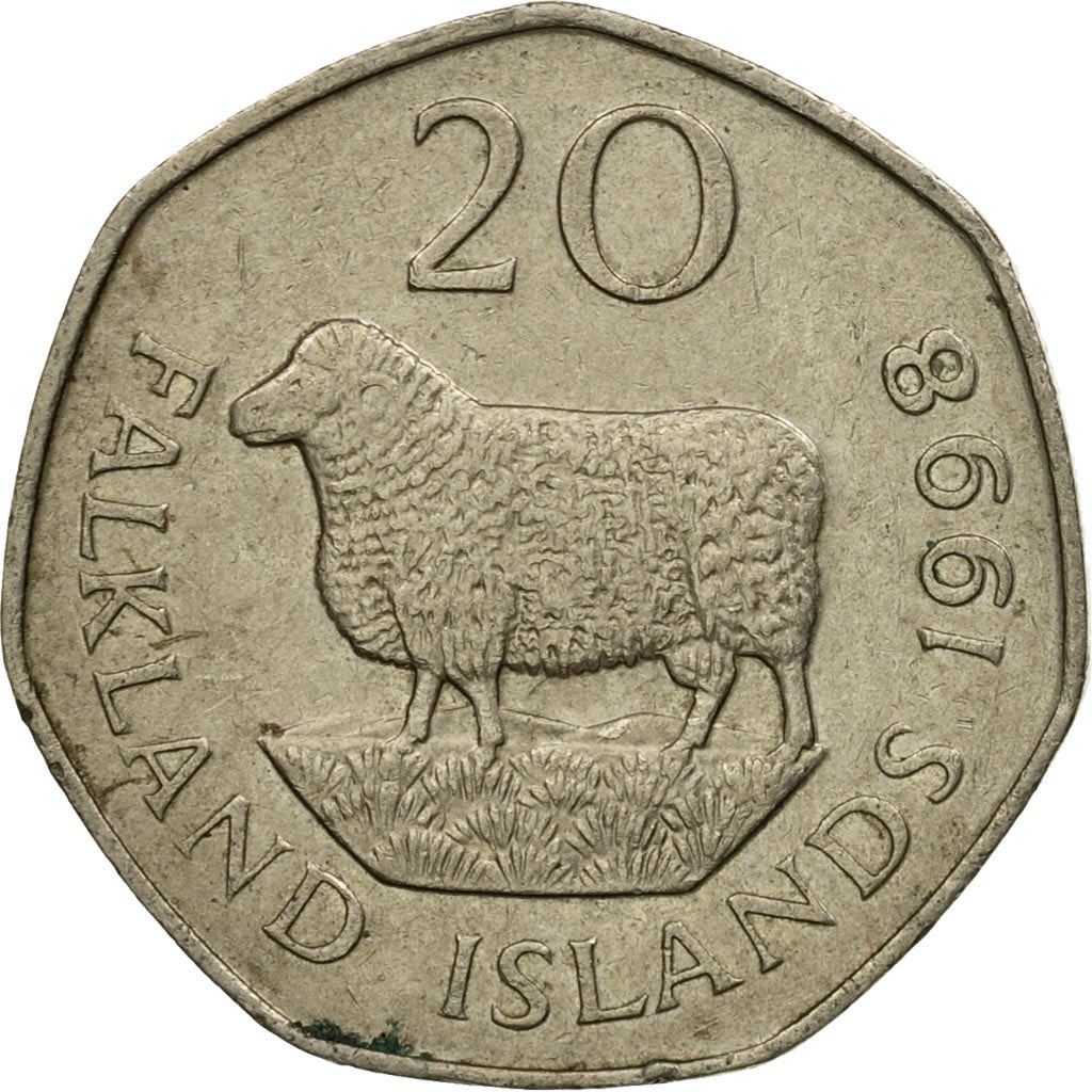 Falkland Islands | 20 Pence Coin | Sheep | Km:17 | 1982 - 1999