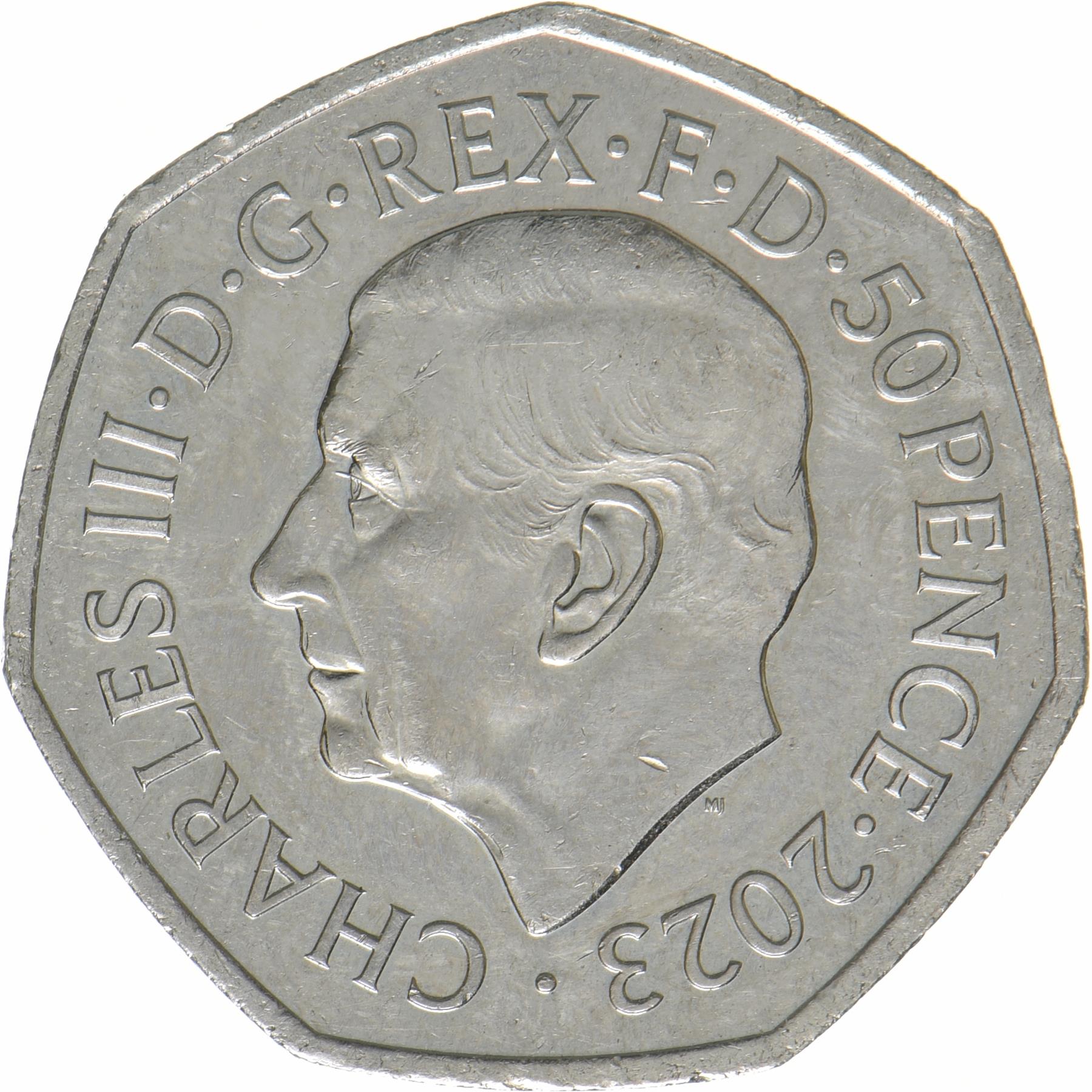 United Kingdom | 50 Pence Coin | Coronation | 2023