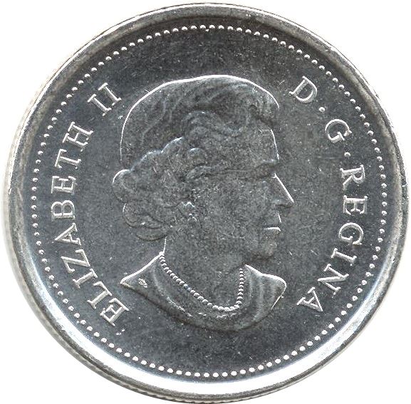 Canada | 25 Cents Coin | Wood Bison | Nickel plated steel | KM:1168 | 2011