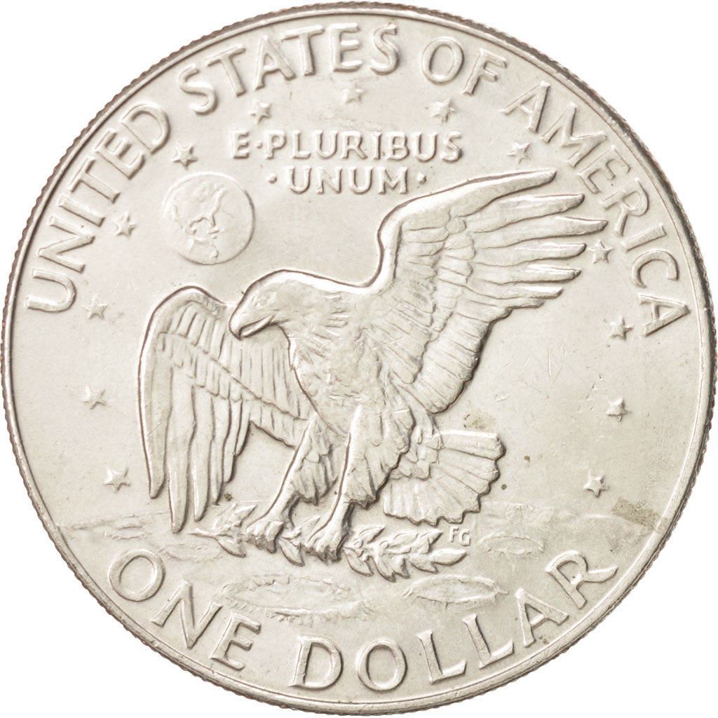 United States | 1 Dollar Coin | Apollo 11 Insignia | Copper-nickel clad copper | KM:203 | 1971-1978