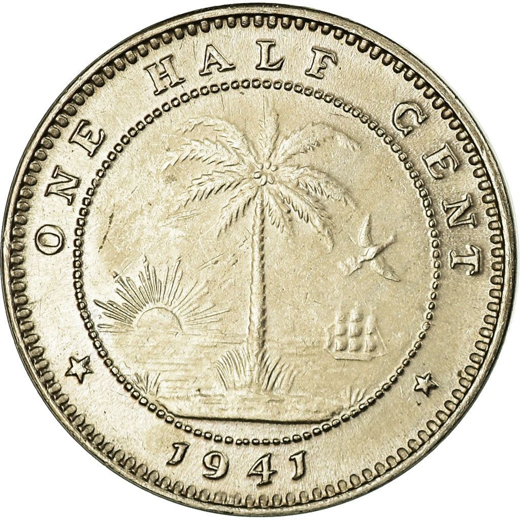 Liberia | 1/2 Cent Coin | Elephant | KM:10a | 1941
