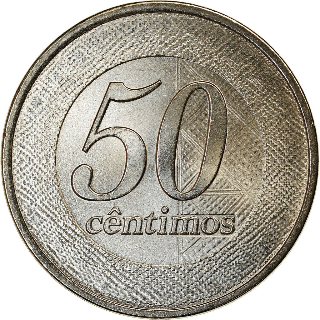 Angola | 50 Centimos Coin | Gear | Wreath | Km:107 | 2012