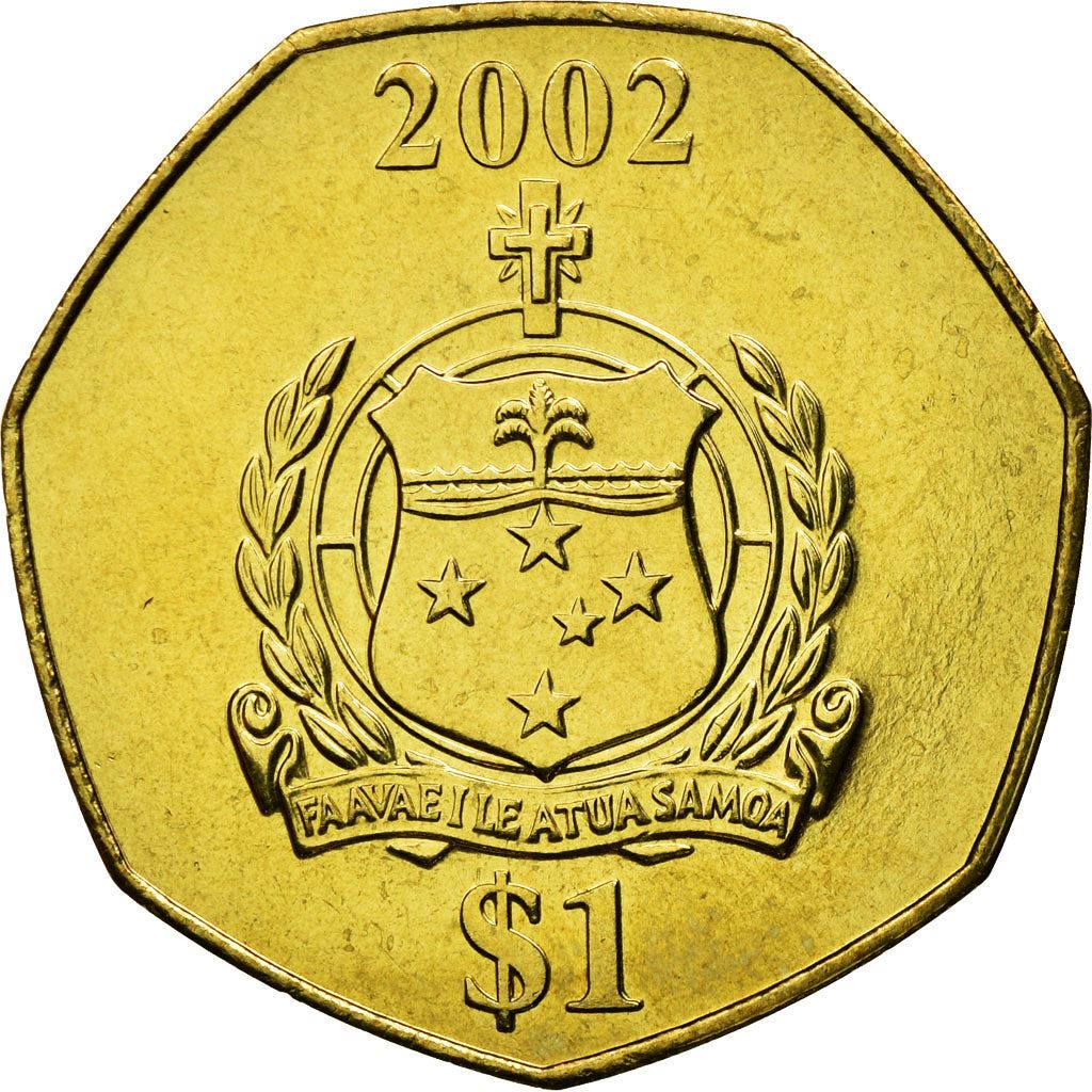 Samoa | 1 Tala Coin | Malietoa Tanumafili II | Shield | Cross | Km:135 | 2002 - 2006