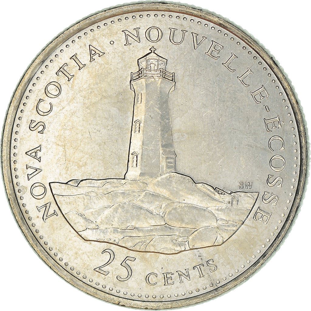 Canada | 25 Cents Coin | Nickel | Nova Scotia | KM:231 | 1992