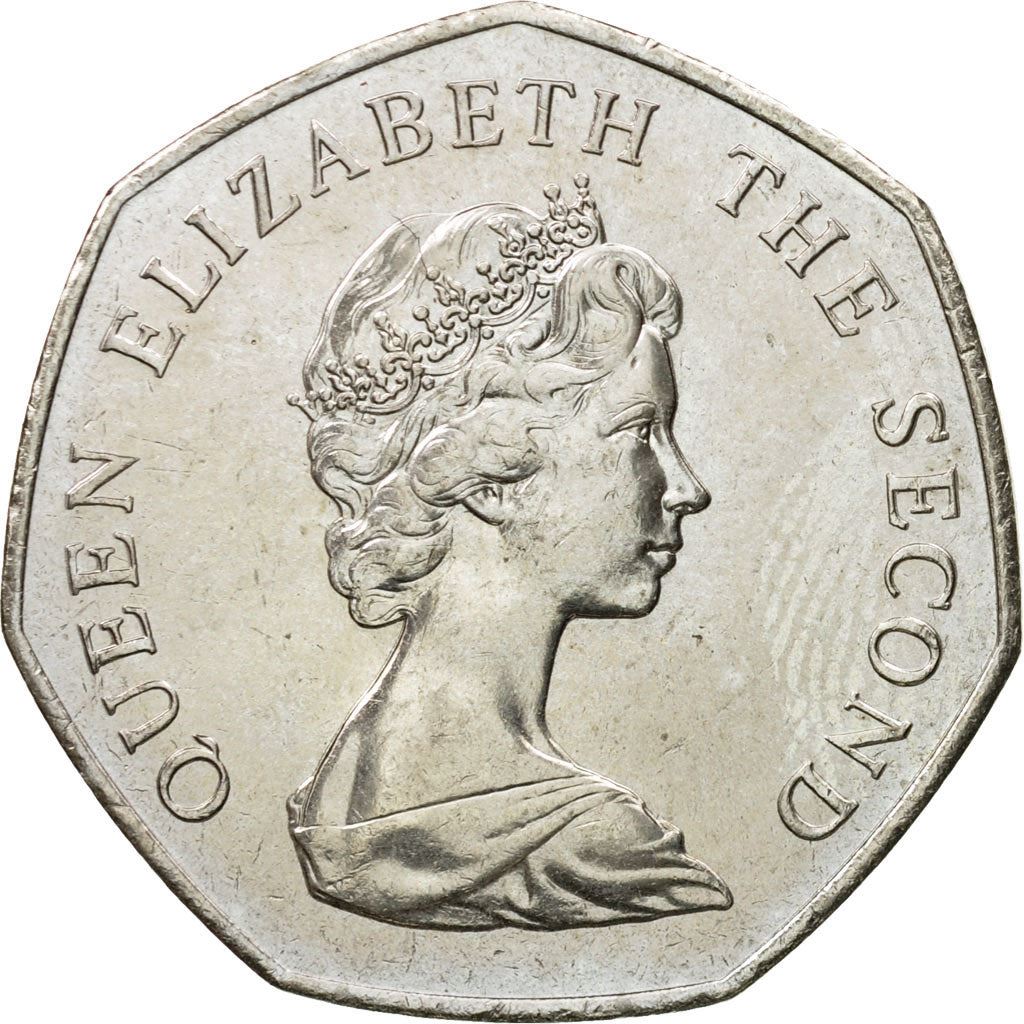 Falkland Islands | 50 Pence Coin | Warrah | Km:14.1 | 1980 - 1992