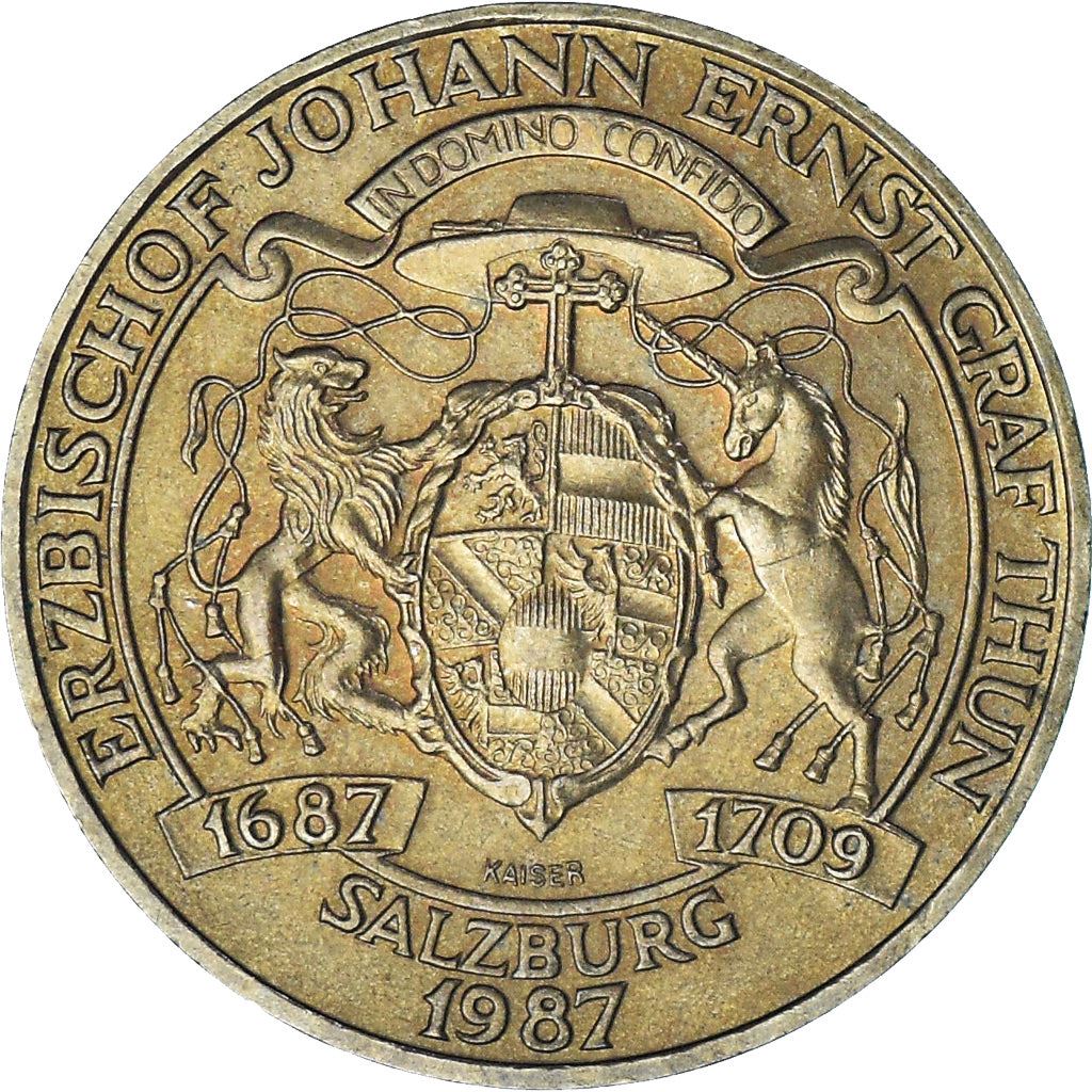 Austria | 20 Schilling Coin | Arcbishop Johann | Km:2980 | 1987 - 1993