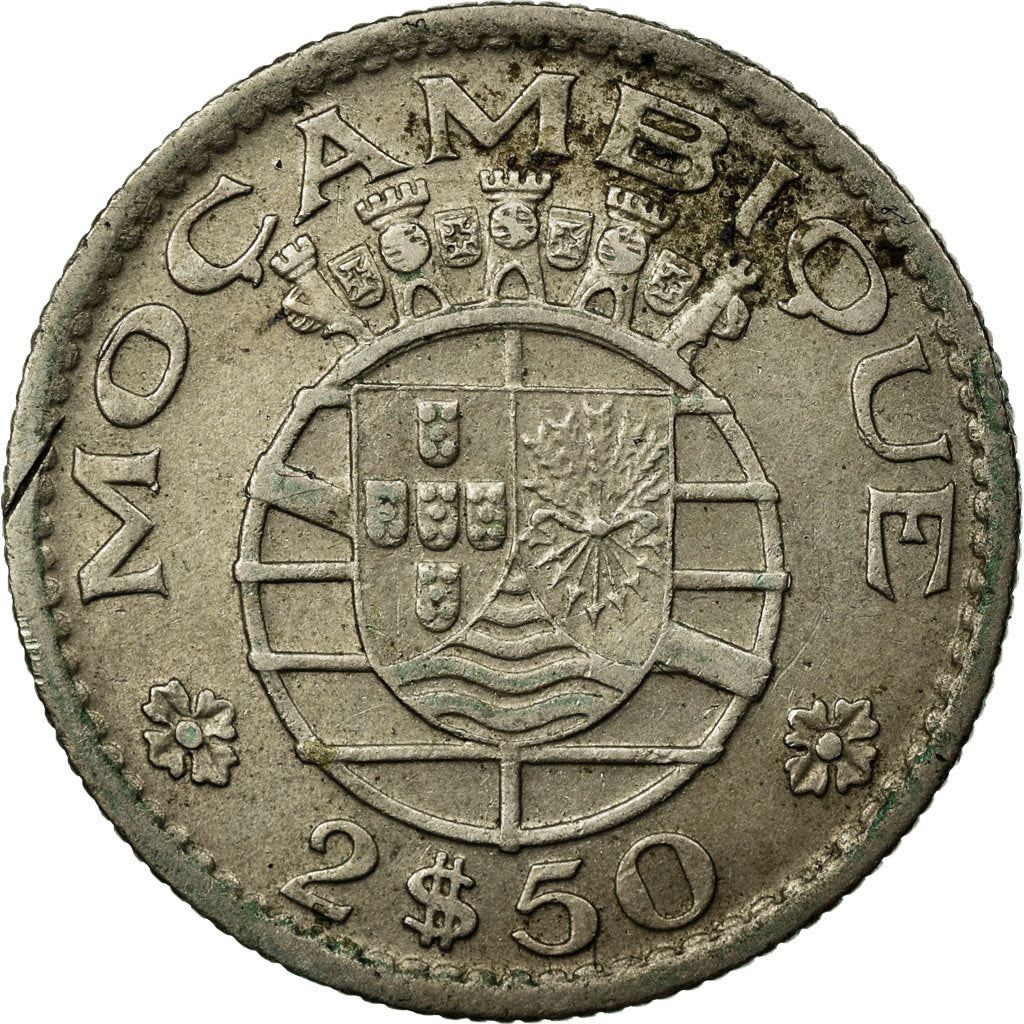 Mozambique 2,50 Escudos Coin | Military Order Of Christ | KM78 | 1952 - 1973