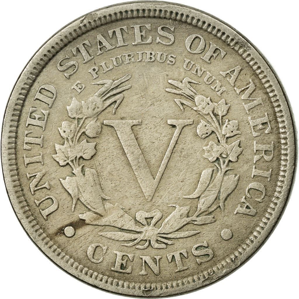 United States | 5 Cents Coin | Liberty | Roman Numeral | KM112 | 1883 - 1913