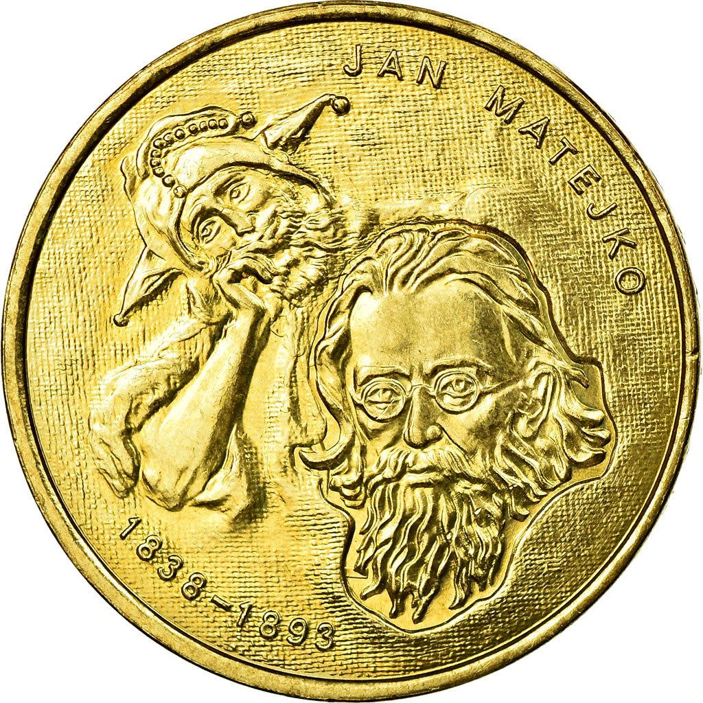 Poland | 2 Zlotys Coin | Jan Matejko | Y:444 | 2002