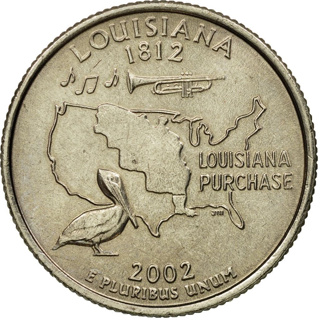 United States | 1/4 Dollar Coin | Louisiana | Km:333 | 2002
