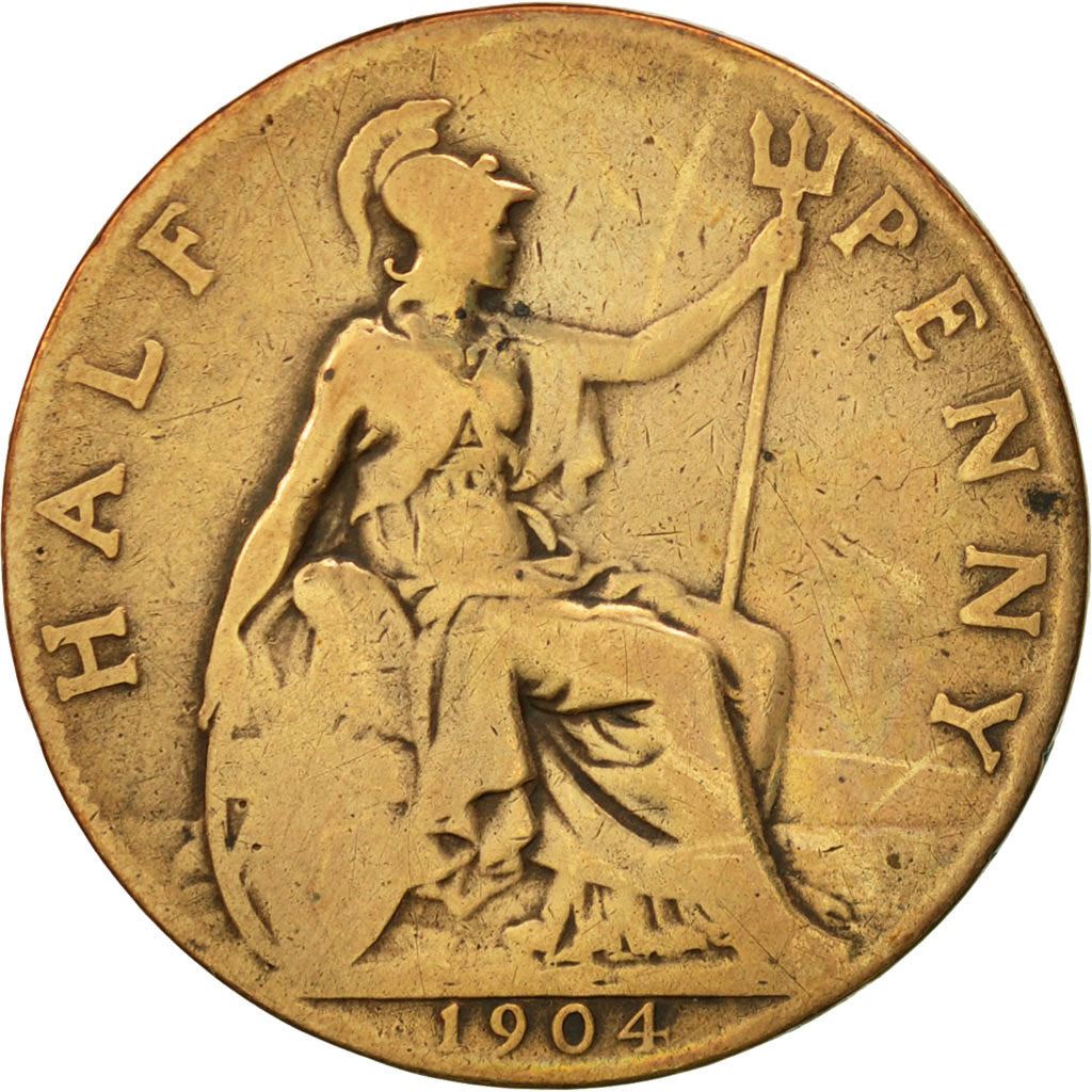 United Kingdom | 1/2 Penny Coin | Edward VII | Km:793 | 1902 - 1910