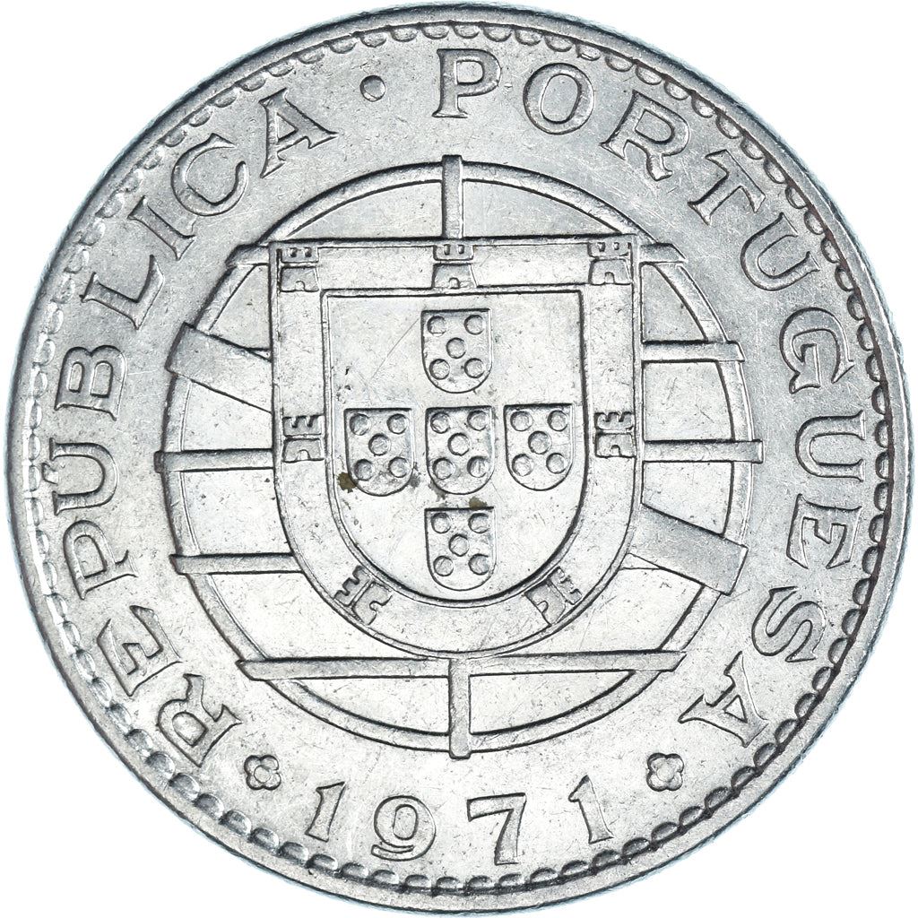 Mozambique | 20 Escudos Coin | Bundle of Arrows | Km:87 | 1971 - 1972