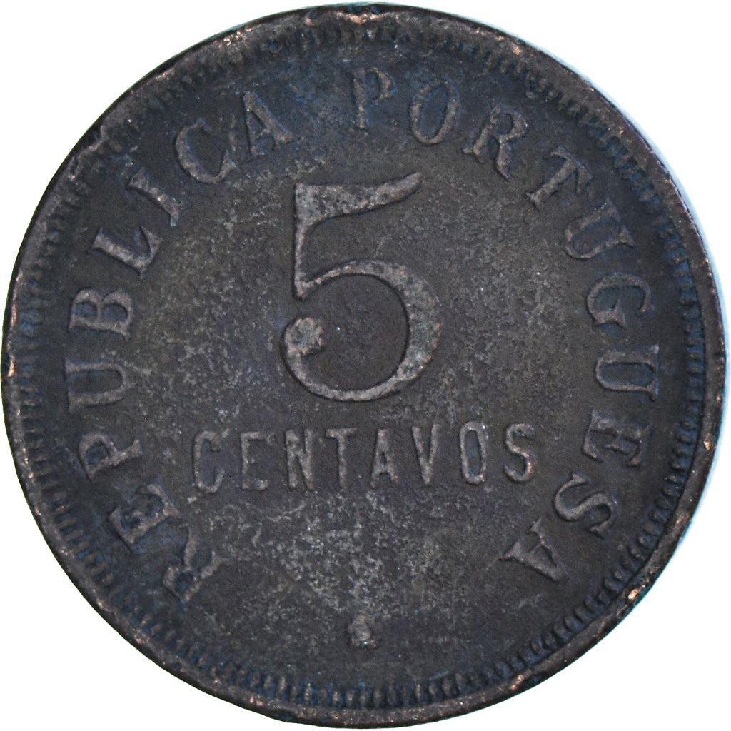 Angola | 5 Centavos Coin | Shield | Km:62 | 1921 - 1924