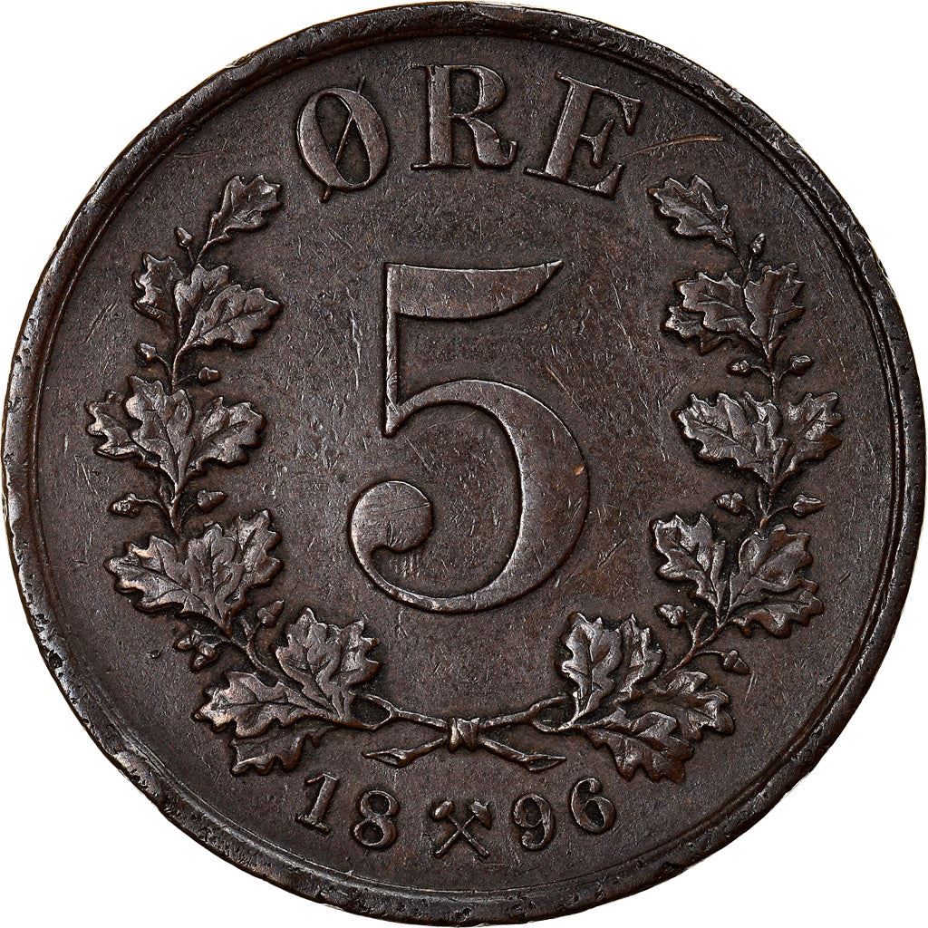 Norway 5 Ore Coin | Oscar II | KM349 | 1875 - 1902