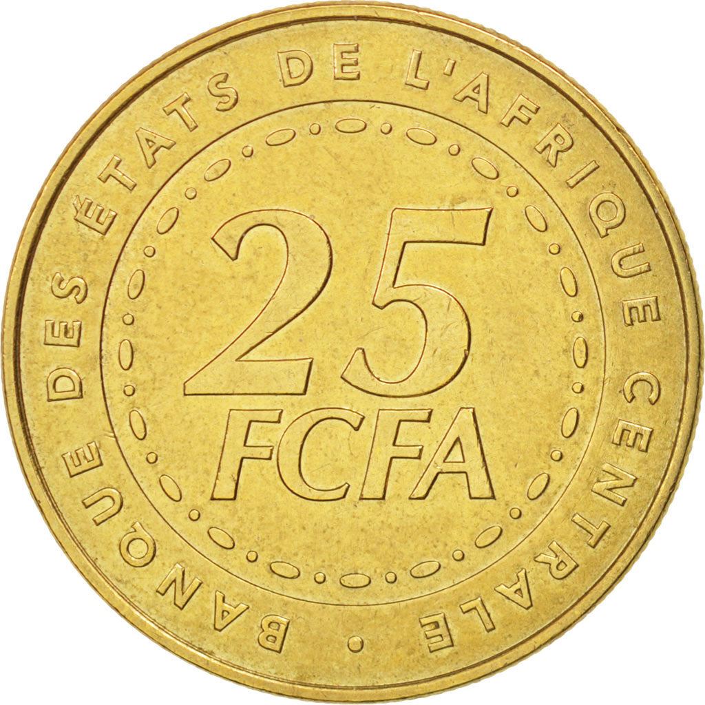 Central African States | 25 Francs Cfa Coin | Plants | Km:20 | 2006 - 2023