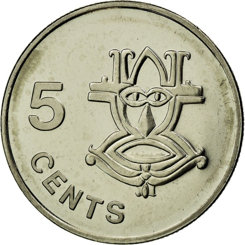 Solomon Islands | 5 Cents Coin | Elizabeth II | Native Mask | Km:26A | 1993 - 2005