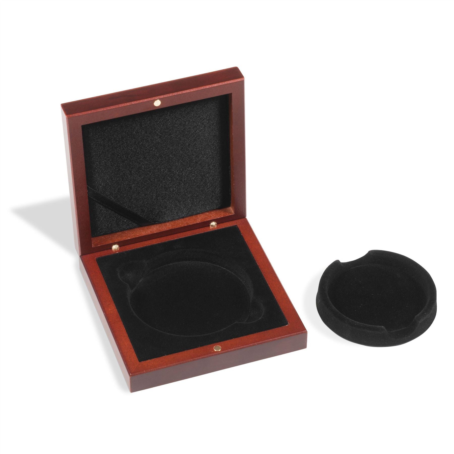 VOLTERRA Small Coin Box | Wood Box for a Single Coin Capsule | For a Coin in a ULTRA XL 21-62mm or ULTRA XL 29-76mm Capsule