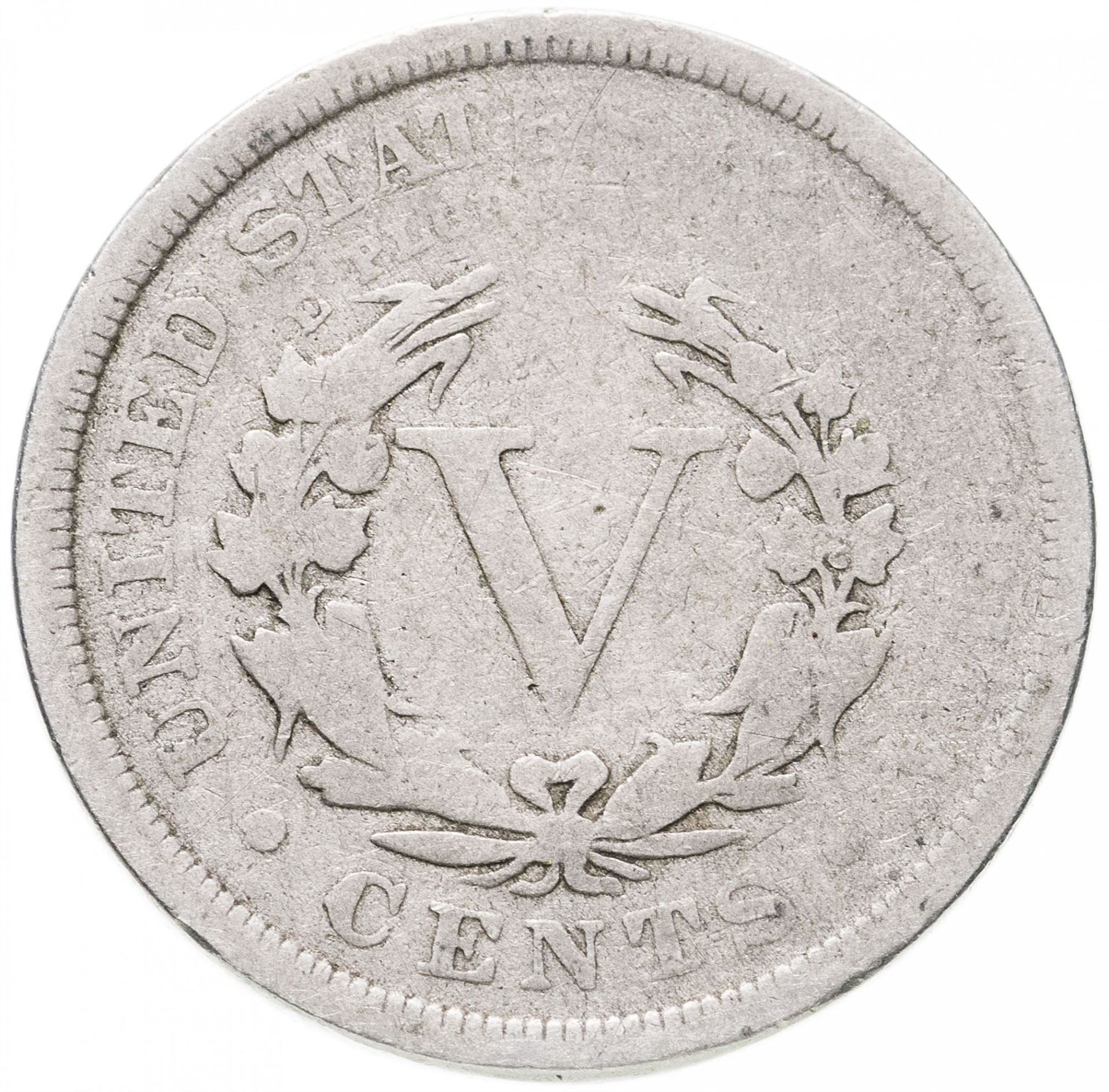 United States | 5 Cents Coin | Liberty | Roman Numeral | KM112 | 1883 - 1913