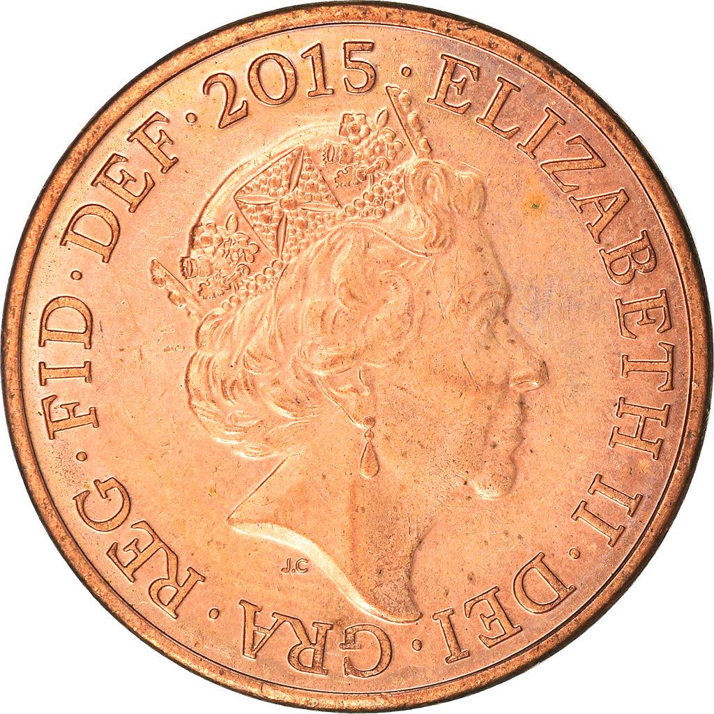 United Kingdom | 2 Pence Coin | Elizabeth II | Km:1333 | 2015 - 2022