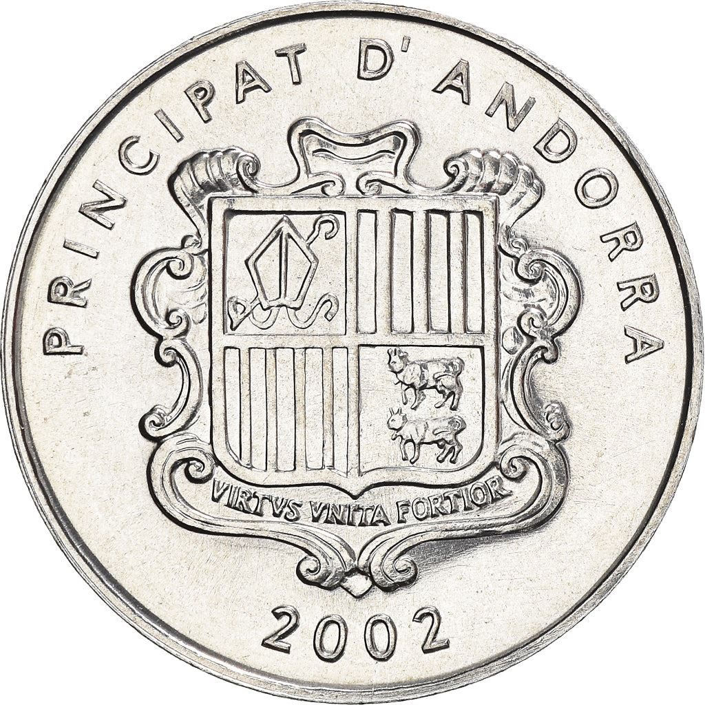 Andorra | 1 Centim Coin | Pyrenean Chamois | Km:177 | 2002