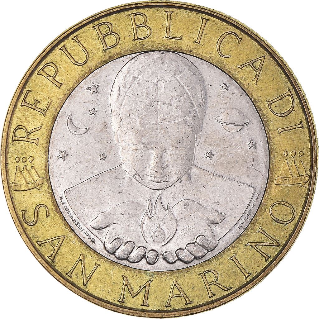 San Marino | 1000 Lire Coin | Geology | Km:384 | 1998
