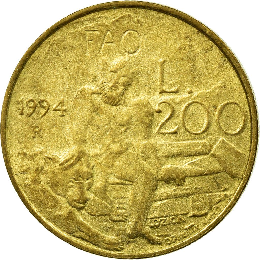 San Marino | 200 Lire Coin | FAO | Km:313 | 1994
