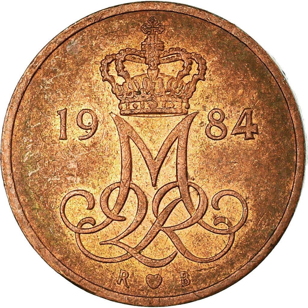 Denmark | 5 Ore Coin | Monogram | Km:859 | 1973 - 1988