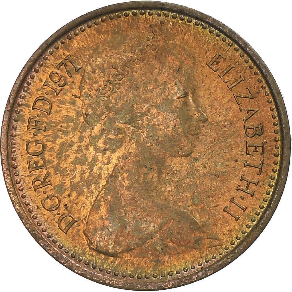 United Kingdom | 1/2 New Penny Coin | Elizabeth II | Km:914 | 1971 - 1981