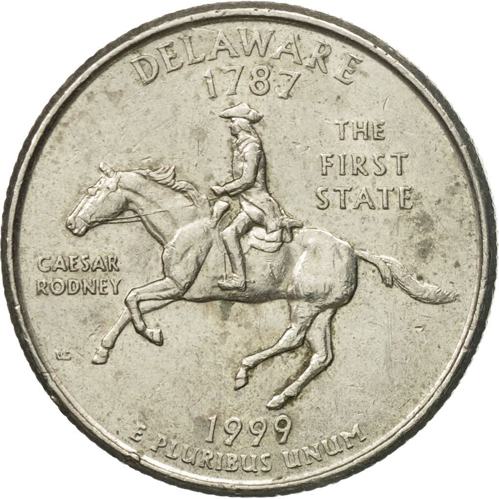 United States | 1/4 Dollar Coin | Caesar Rodney | Km:293 | 1999