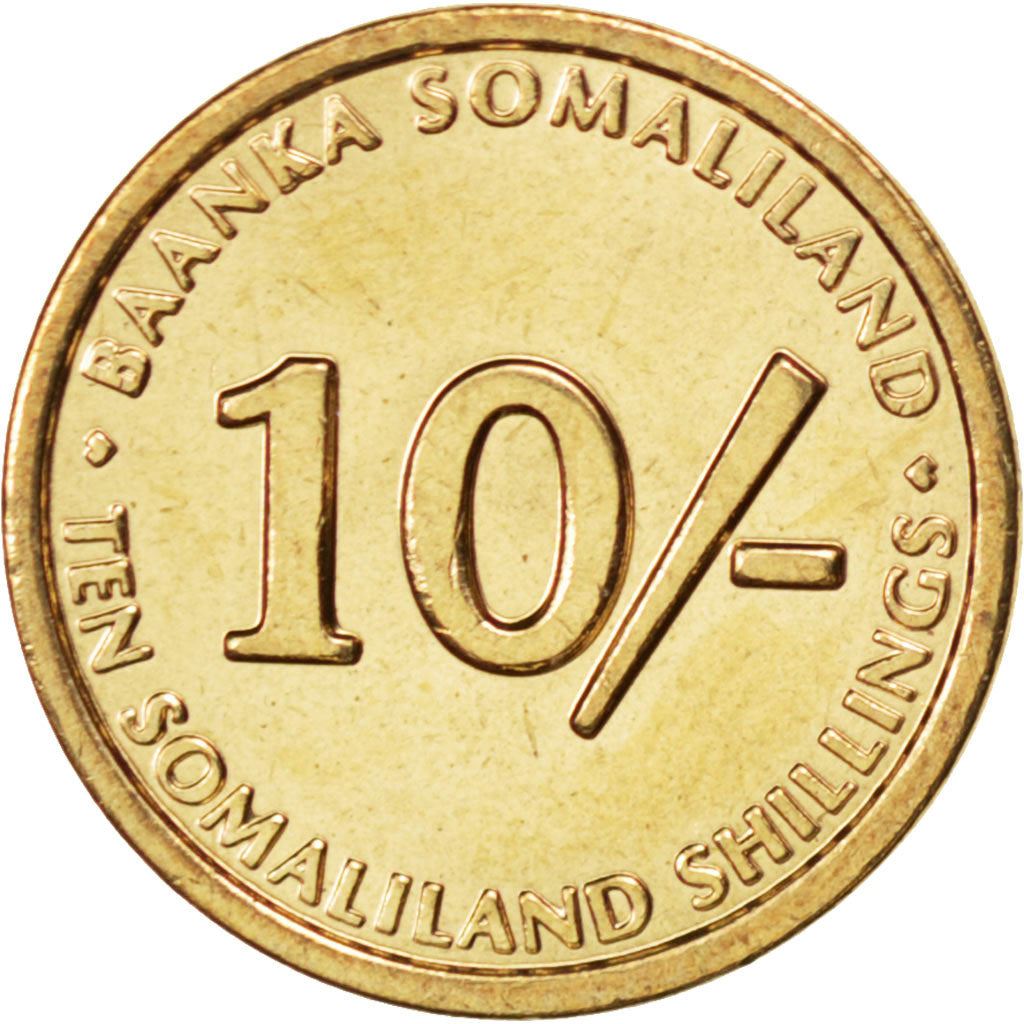 Somaliland | 10 Shillings Coin | Vervet Monkey | Km:3 | 2002