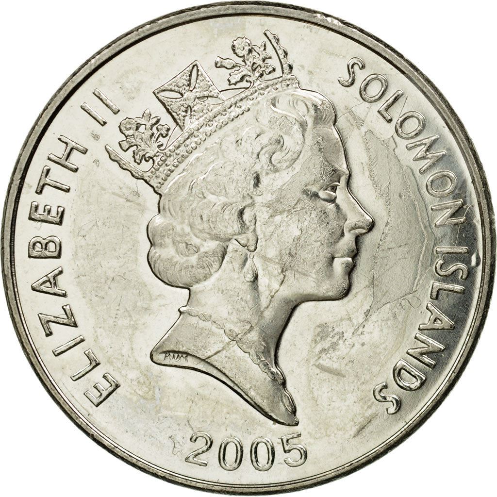 Solomon Islands | 20 Cents Coin | Elizabeth II | Malaita Pendant | Km:28 | 1987 - 2010