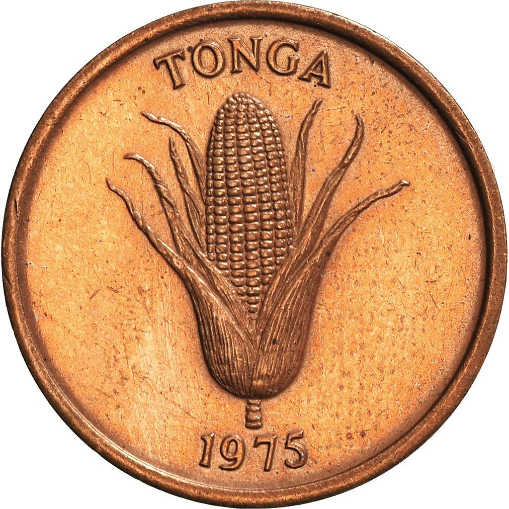Tonga | 1 Seniti Coin | Corn | Pig | FAO | Km:42 | 1975 - 1979