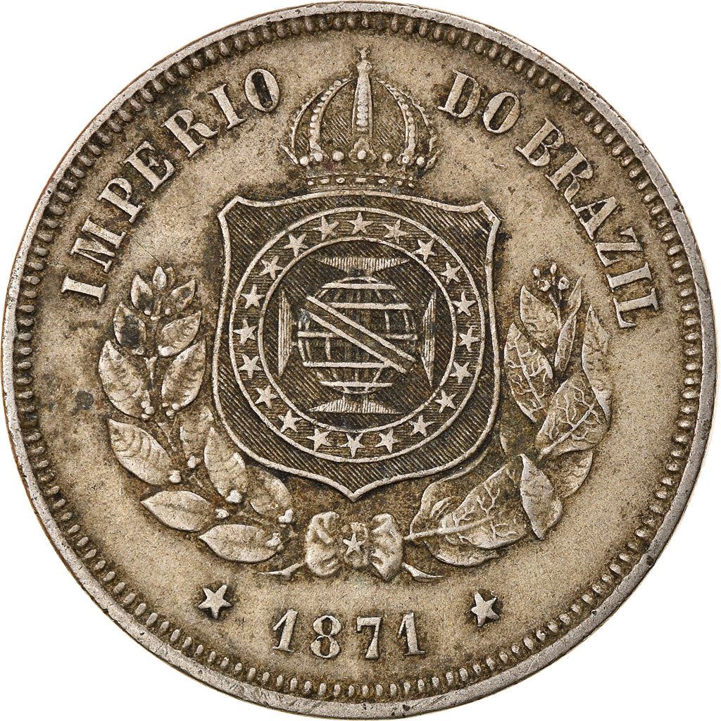 Brazil | 100 Reis Coin | Pedro II | Km:477 | 1871 - 1885