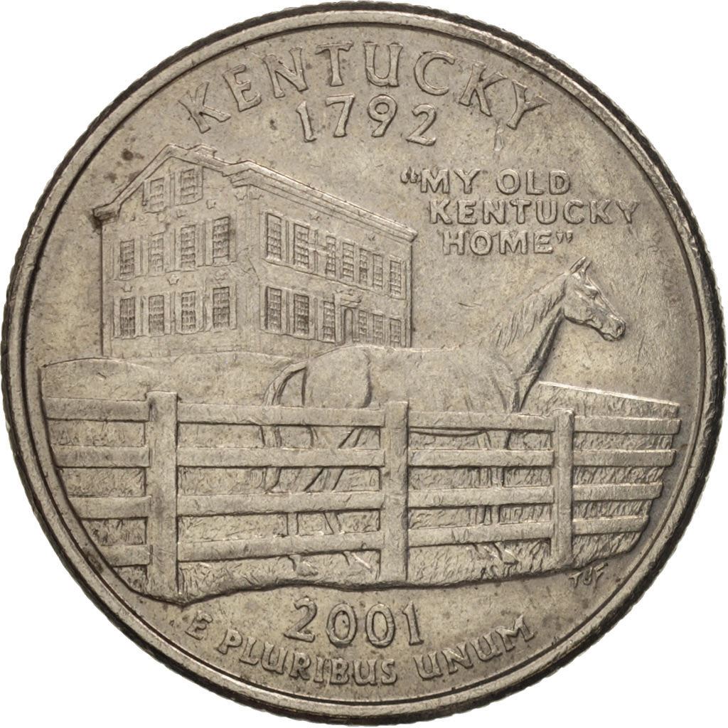 United States | 1/4 Dollar Coin | the stately mansion | Km:322 | 2001
