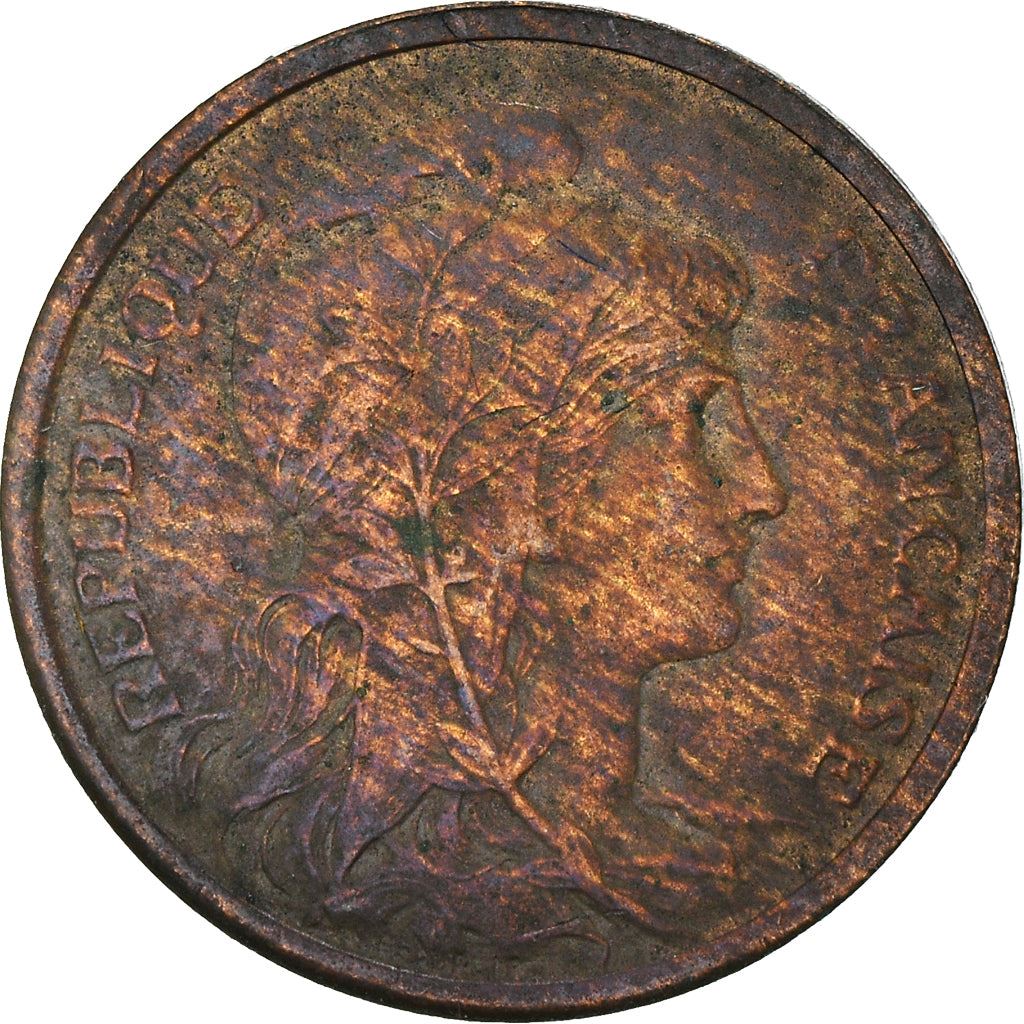French 1 Centime Coin | Third Republic | KM840 | France | 1898 - 1920