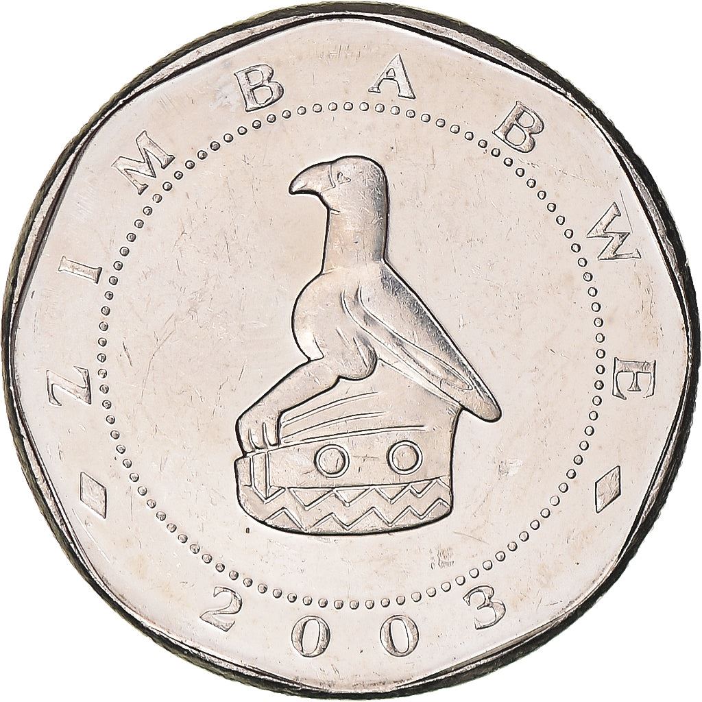 Zimbabwe | 25 Dollars Coin | Military Monument | Km:15 | 2003