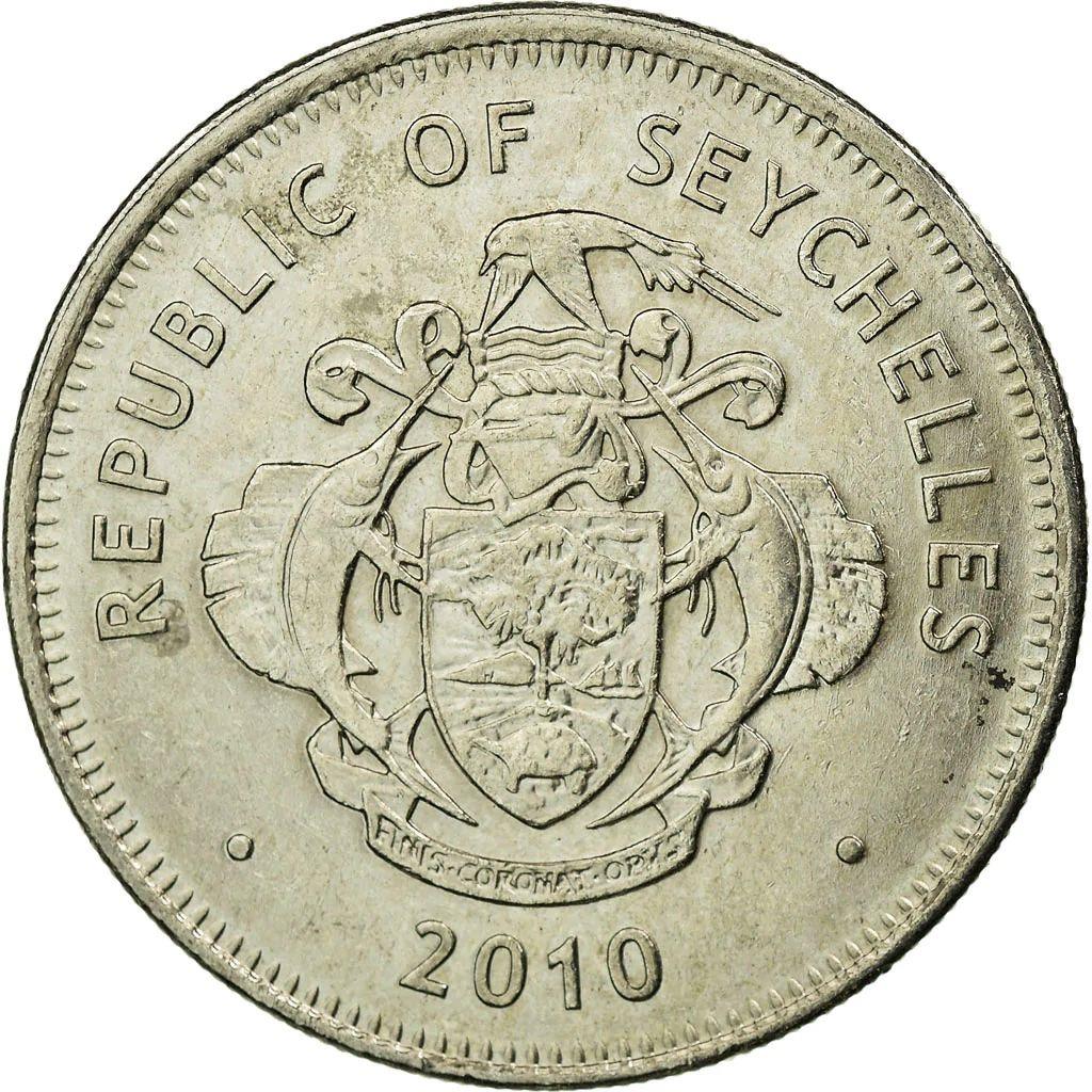 Seychelles 1 Rupee Coin | Triton Conch Shell | KM50a | 2010