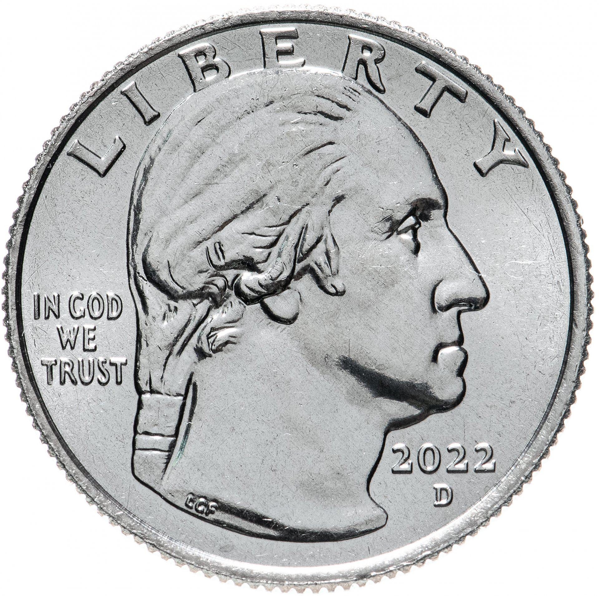 United States | 1/4 Dollar Coin | Maya Angelou | KM:766 | 2022