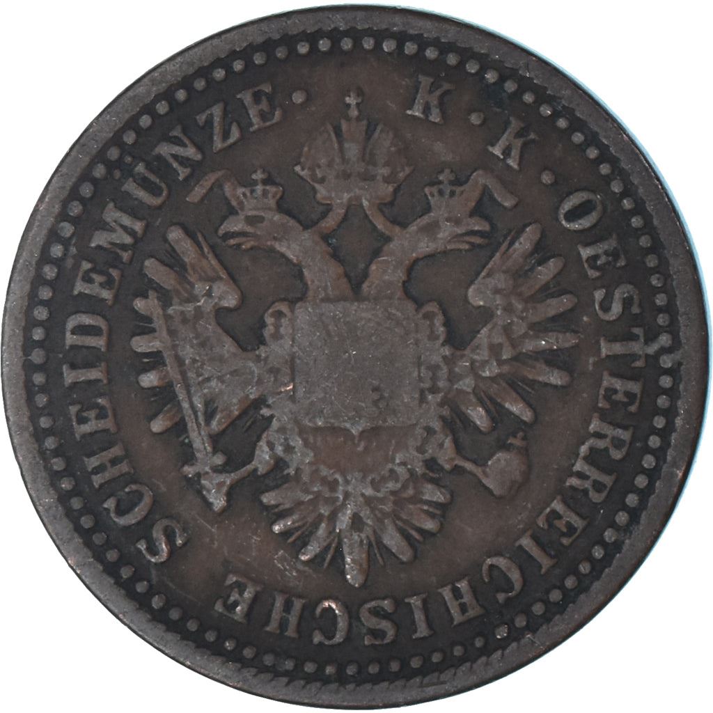 Austrian Empire | 1 Kreuzer Coin | Imperial Eagle | Km:2185 | 1851
