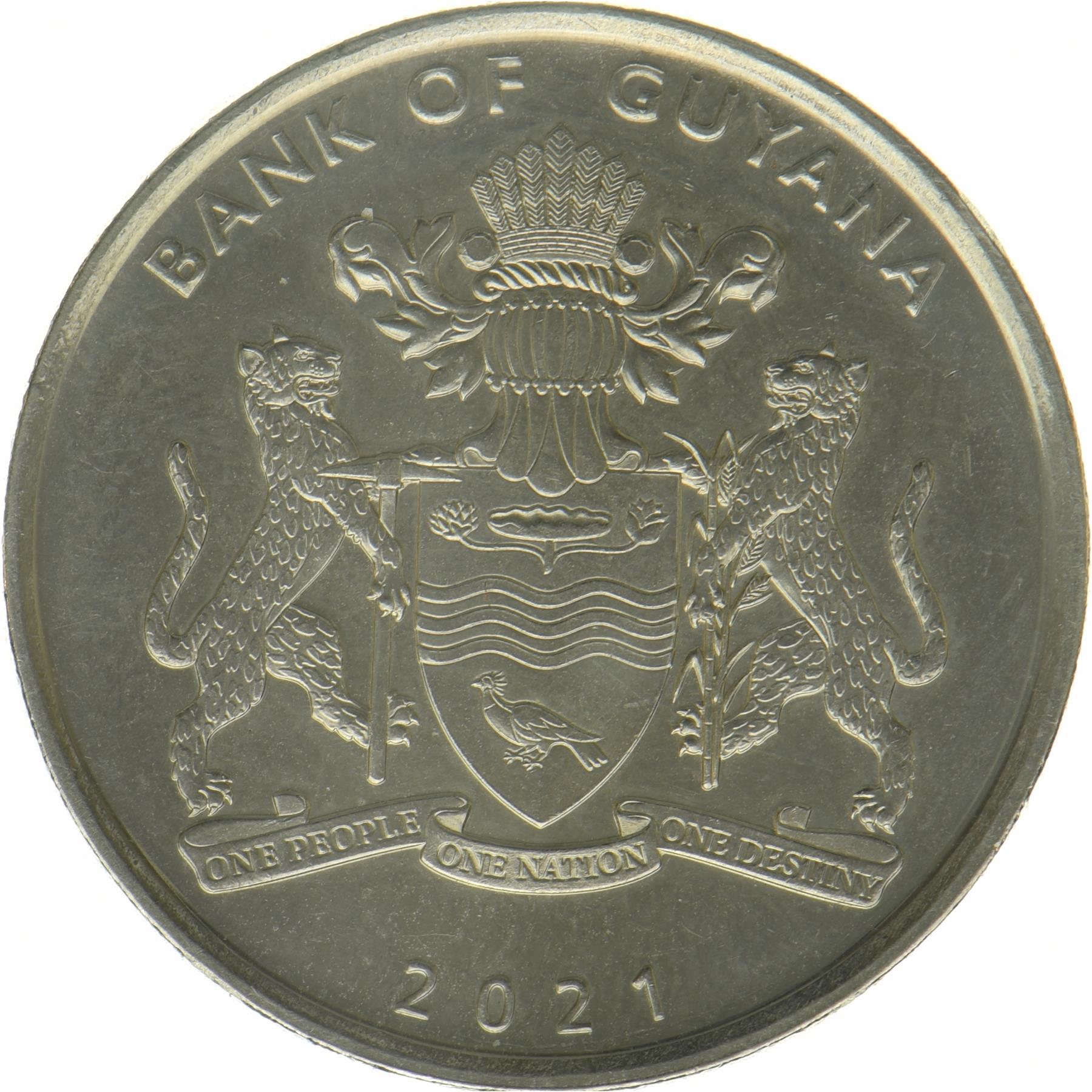 Guyana | 100 Dollars Coin | Jaguar | KM:64 | 2021