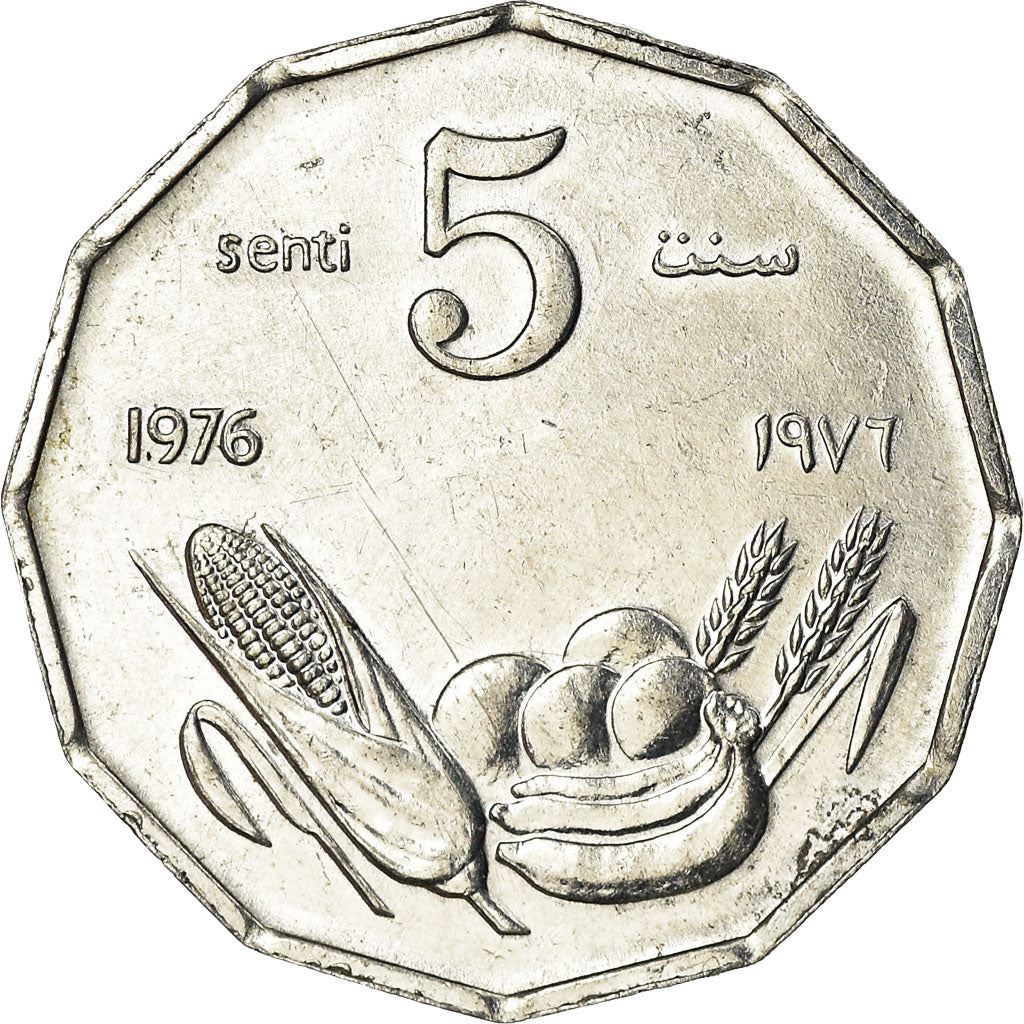 Somalia | 5 Senti Coin | FAO | Corn | Banana | Orange | Grain | Km:24 | 1976