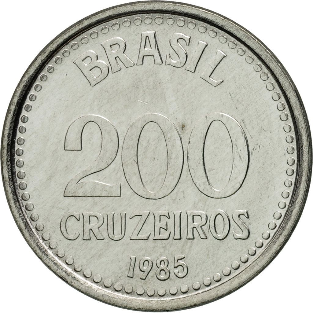 Brazil | 200 Cruzeiros Coin | Star | Km:596 | 1985 - 1986