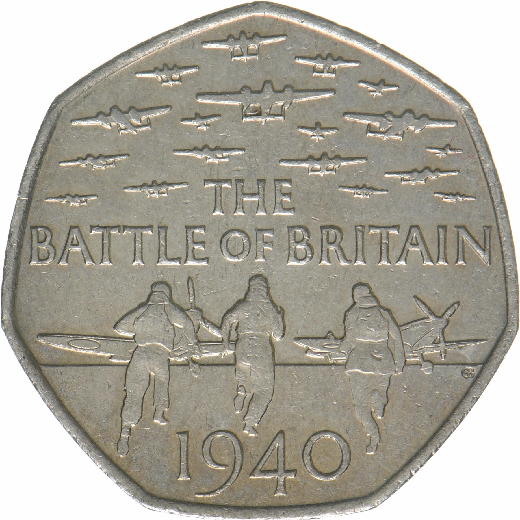 United Kingdom | 50 Pence Coin | Battle of Britain | KM:1338 | 2015