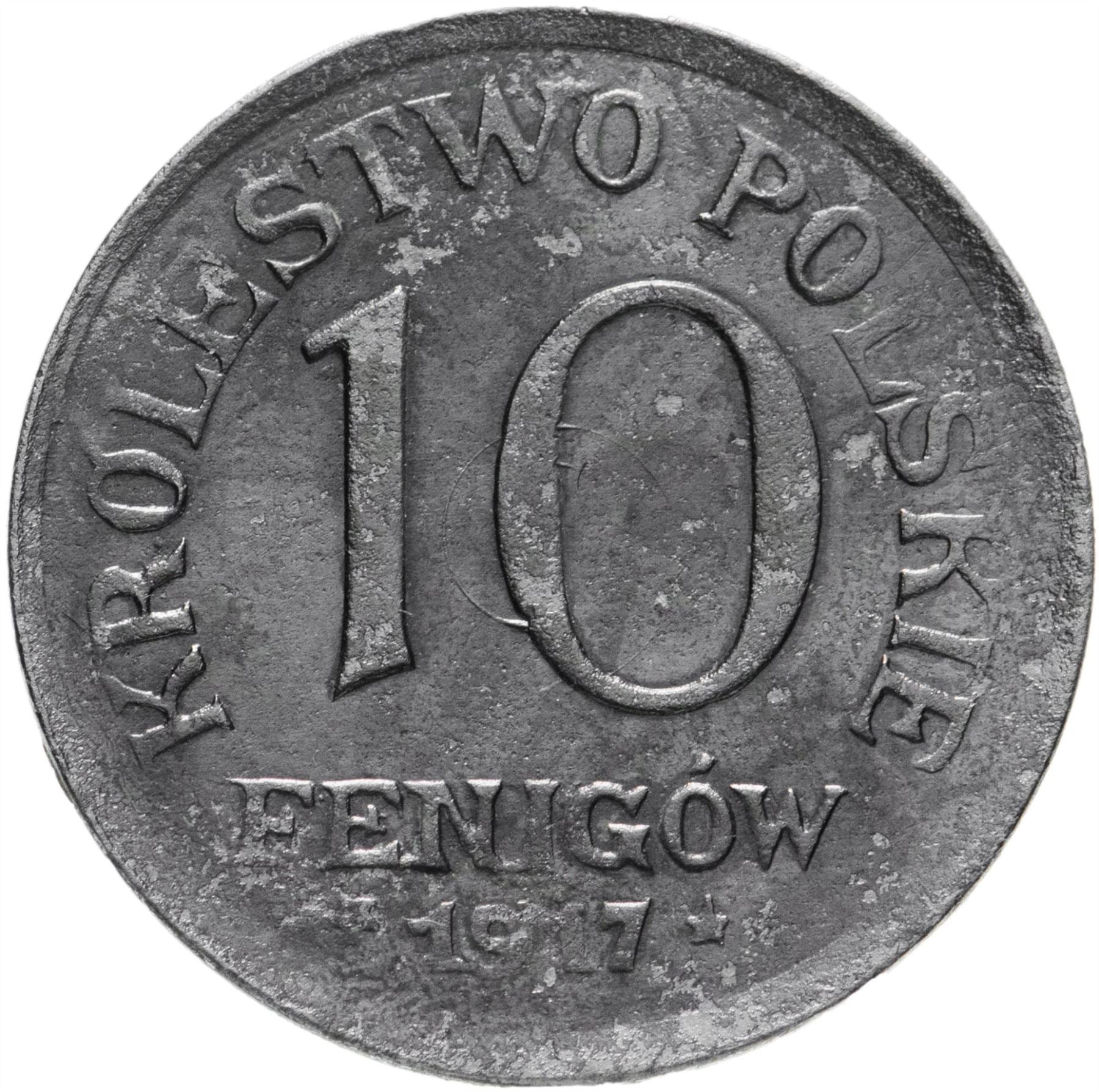 Poland | 10 Fenigow | Eagle | KM6 | 1917 - 1918