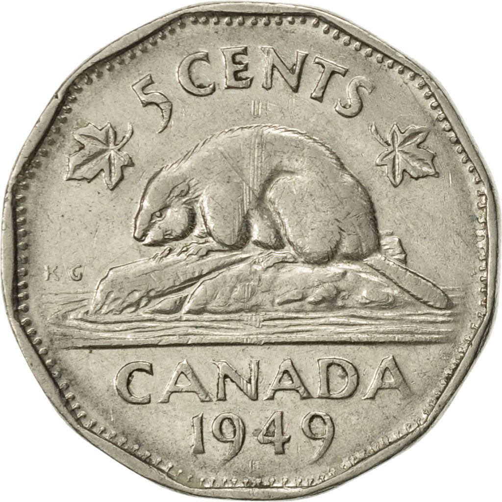Canada | 5 Cents Coin | Nickel | KM:42 | 1948-1950