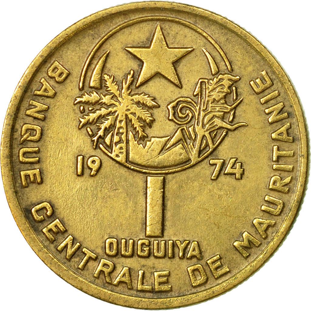Mauritania | 1 Ouguiya Coin | Coat of Arms | Km:6 | 1974 - 2003