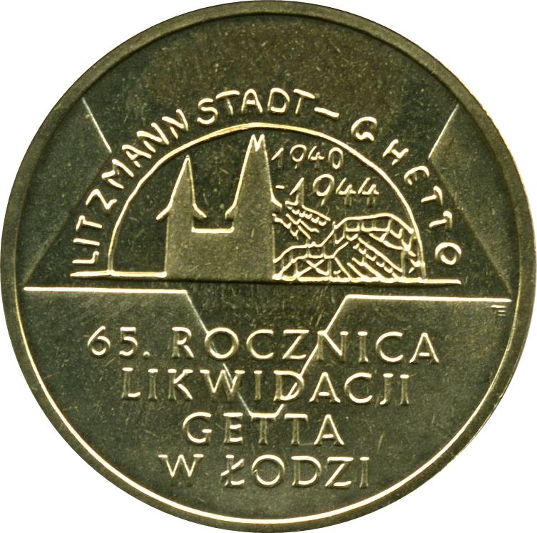 Poland | 2 Z?ote | Ghetto of Lodz | Eagle | KM692 | 2009