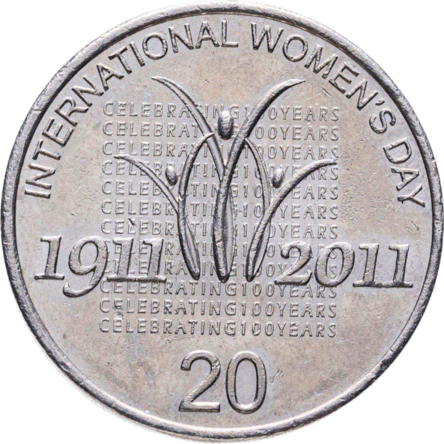 Australia | 20 Cents Coin | International Women's Day | KM:1642 | 2011